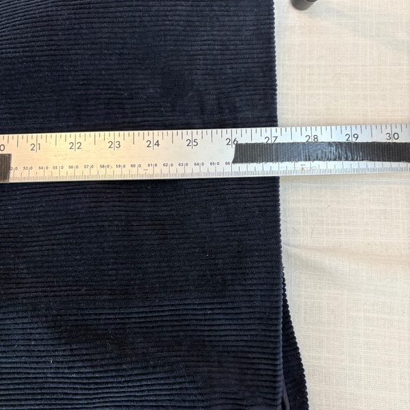 Vintage Preppy Minimalist Wide Wale Corduroy Navy Blazer Women’s M 80s Classic - Picture 10 of 12